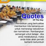 Quots Of The Day: Pendidikan Berkualitas, Kunci Memerangi Kebodohan dan Kemiskinan