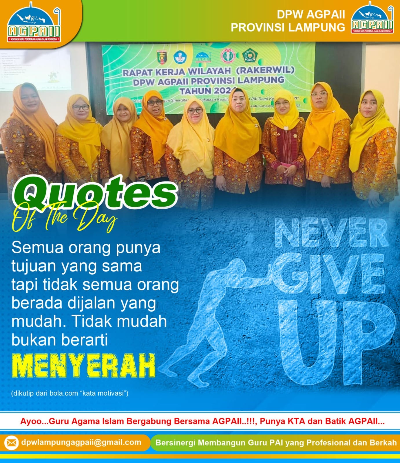 Quotes Of The Day: Tidak Ada Jalan Mudah Menuju Tujuan Hidup