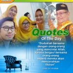Quotes of the Day: “Duduklah bersama dengan orang-orang yang mencintai Allah”