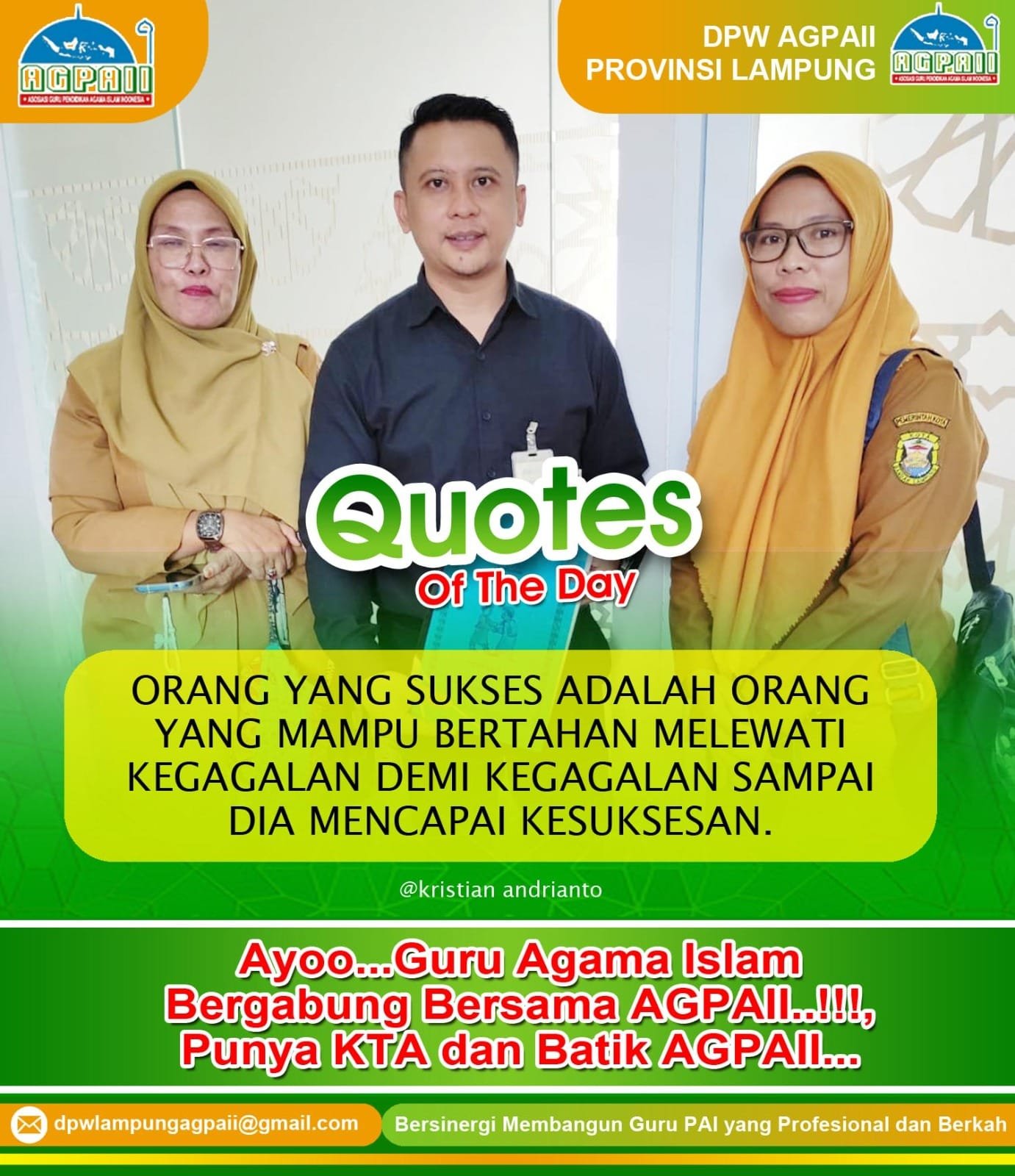 Quotes of the Day: Kegagalan Bukan Akhir, Tapi Jalan Menuju Sukses