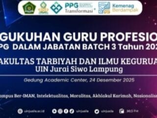 1.407 Guru PAI Profesional Dikukuhkan, AGPAII Lampung Tegaskan Komitmen Perjuangan Mutu Guru